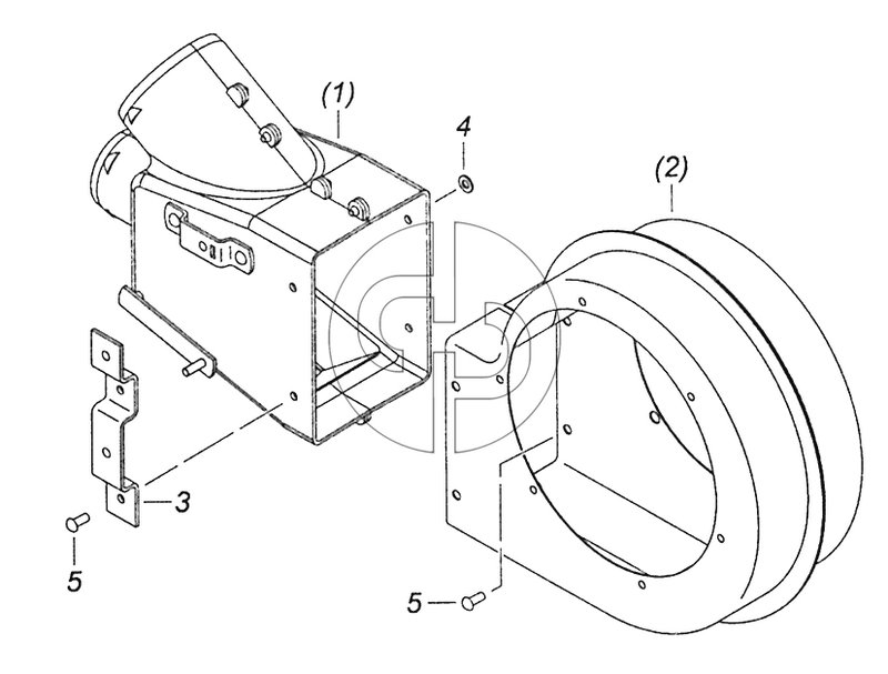 5320-8118027 Улитка вентилятора с распределителем левая (№5320-8118026 на схеме)
