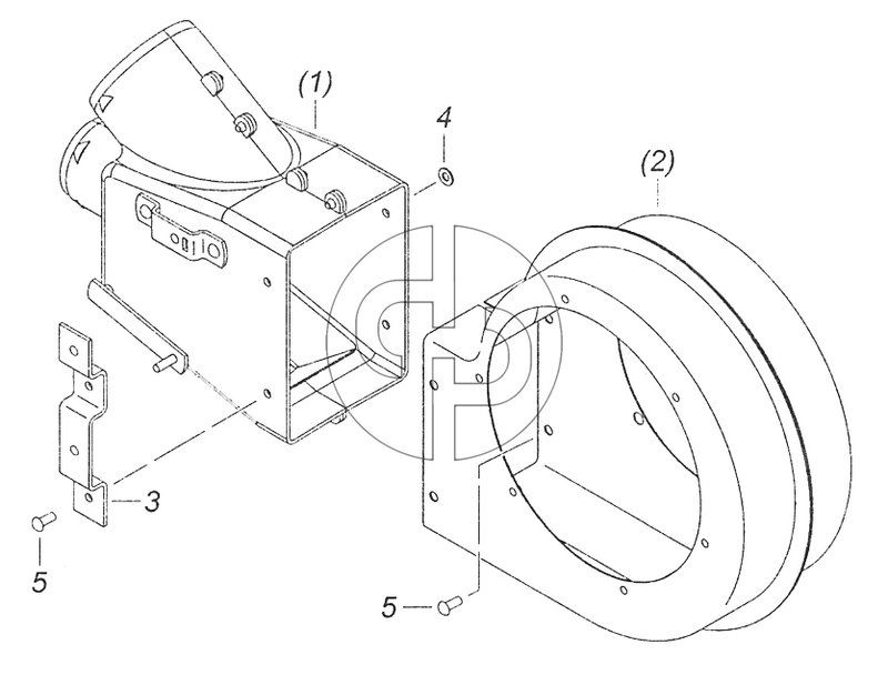 5320-8118027 Улитка вентилятора с распределителем левая (№5320-8118026 на схеме)