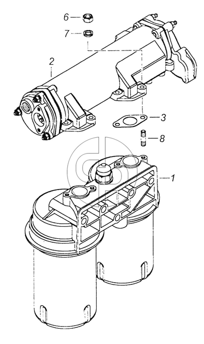 №2 (6460 (Евро 4) - 740.90-1012006 Фильтр масляный с теплообменником)