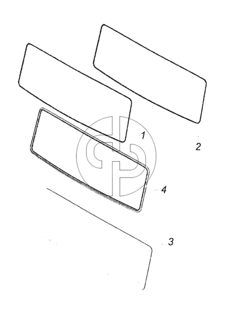 65115-5206005 Установка ветровых стекол (№1 на схеме)