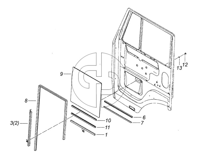 65115-6110005 Установка опускных стекол (№9 на схеме)