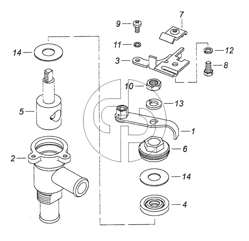 5320-8105160-01 Кран отопления (№10 на схеме)