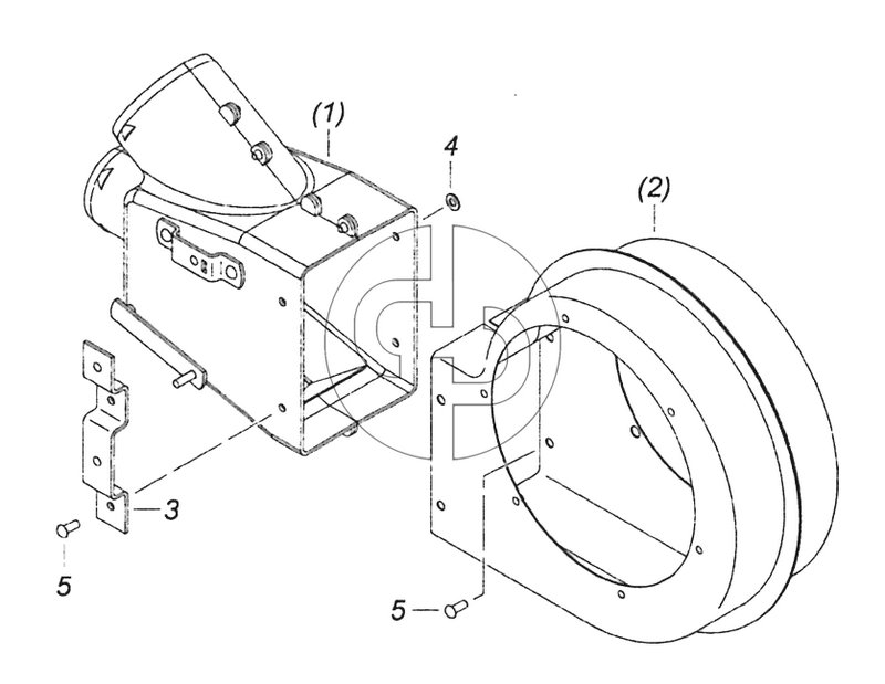 5320-8118027 Улитка вентилятора с распределителем левая (№5320-8118026 на схеме)