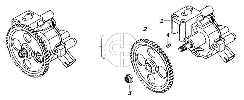 740.11-1011010 Масляный насос с шестерней (№2 на схеме)