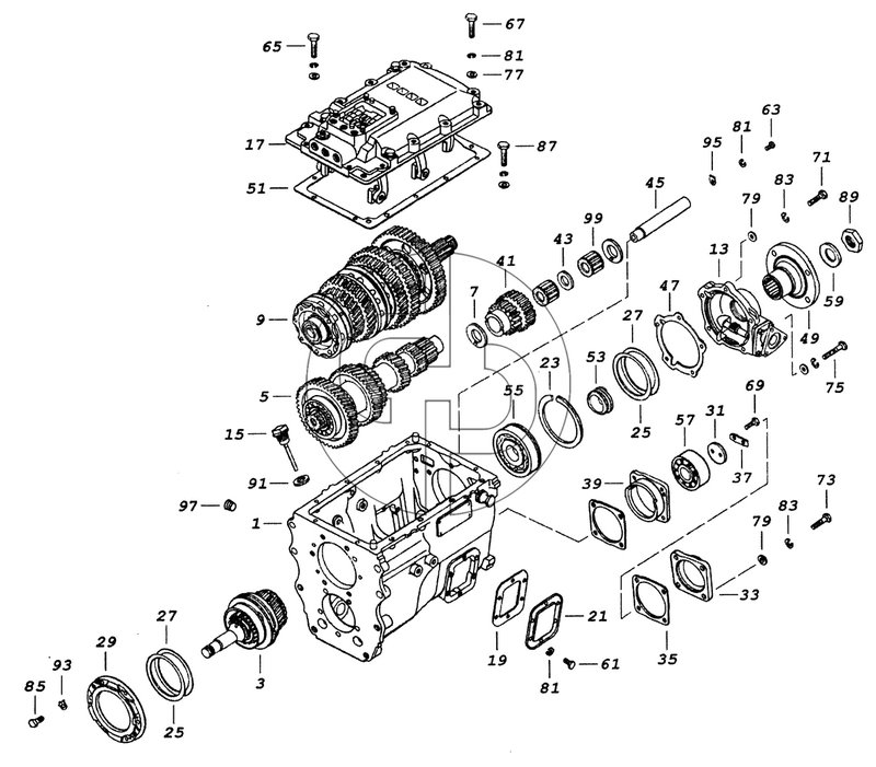 152.1700151 Коробка передач (№43 на схеме)