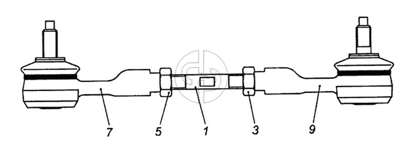 №9 (53229 (Евро 2) - 152.1703520-20 Тяга поперечная)