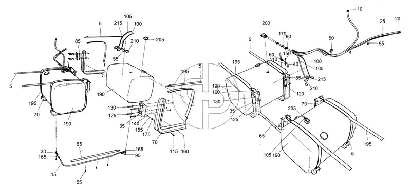 5490-1100070 Установка топливных баков и топливопроводов (№165 на схеме)