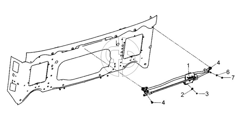 0000-5205001 Установка стеклоочистителя (№6 на схеме)