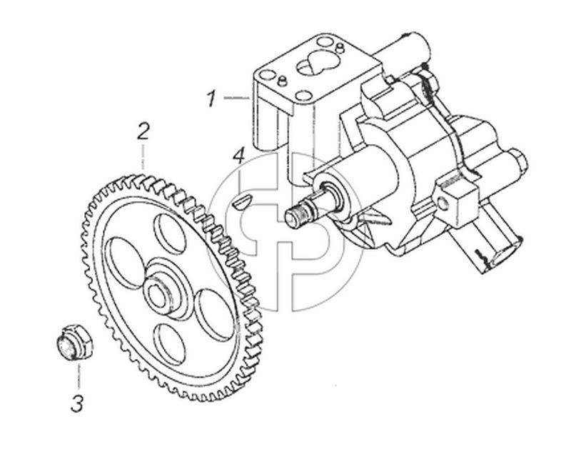 740.60-1011010 Масляный насос с шестерней (№2 на схеме)