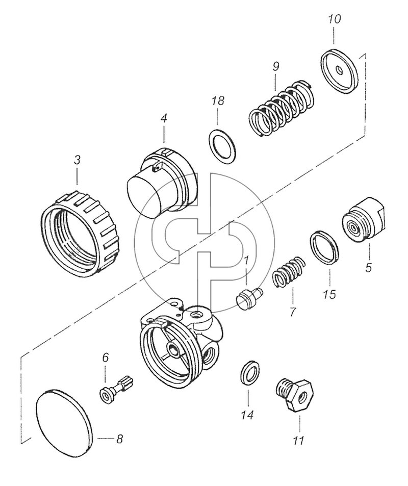 15.1772100 Редукционный клапан управления механизмом переключения (№14 на схеме)