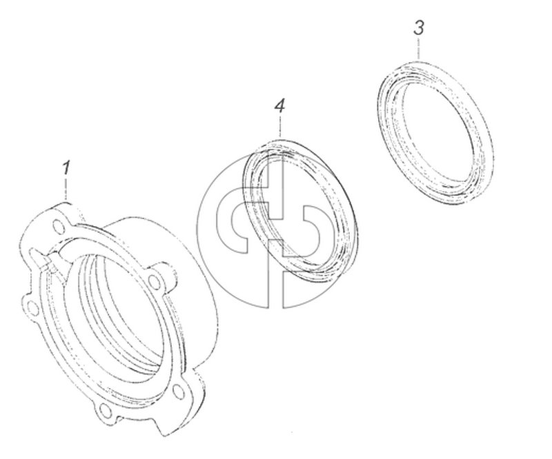 65111-1802212-10 Крышка заднего подшипника привода заднего моста (№4 на схеме)