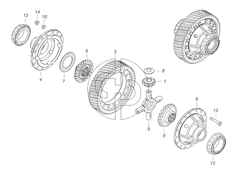 65111-2303010-50 Дифференциал переднего моста (№9 на схеме)