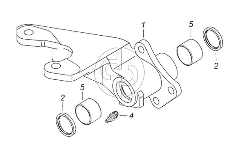 5511 -3502121 -10 Кронштейн тормозной камеры и разжимного кулака (№4 на схеме)