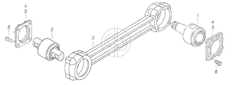 630-2919012-12 Штанга реактивная (№1 на схеме)