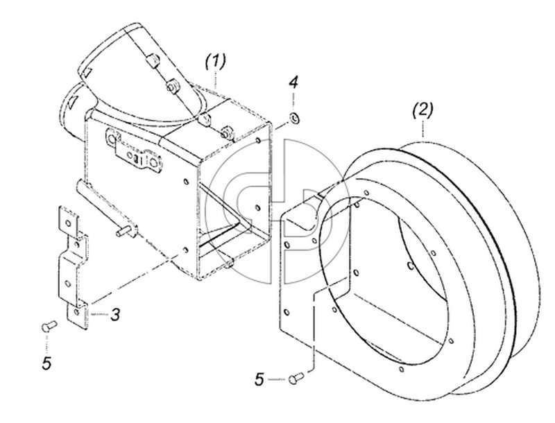 5320-8118027 Улитка вентилятора с распределителем левая (№5320-8118026 на схеме)