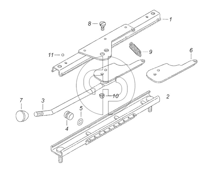 5320-6804111 Механизм перемещения сиденья водителя (№5320-6804111 на схеме)