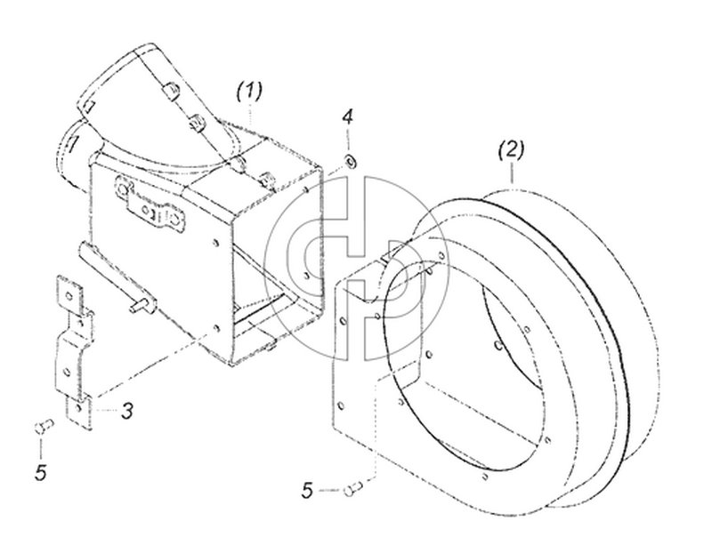 5320-8118027 Улитка вентилятора с распределителем левая (№5320-8118026 на схеме)