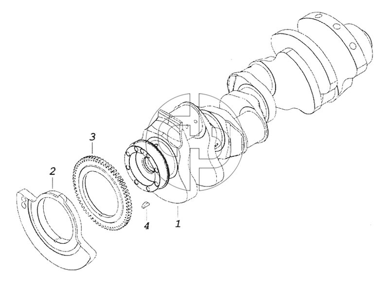 740.50-1005008 Коленчатый вал (№4 на схеме)