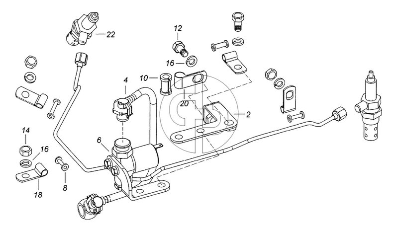 740.70-1022800 Установка магнитного клапана и штифтовых факельных свечей (№18 на схеме)