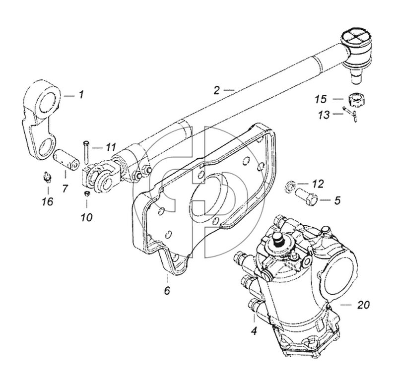 65225-3400012-10 Установка рулевого управления (№4 на схеме)