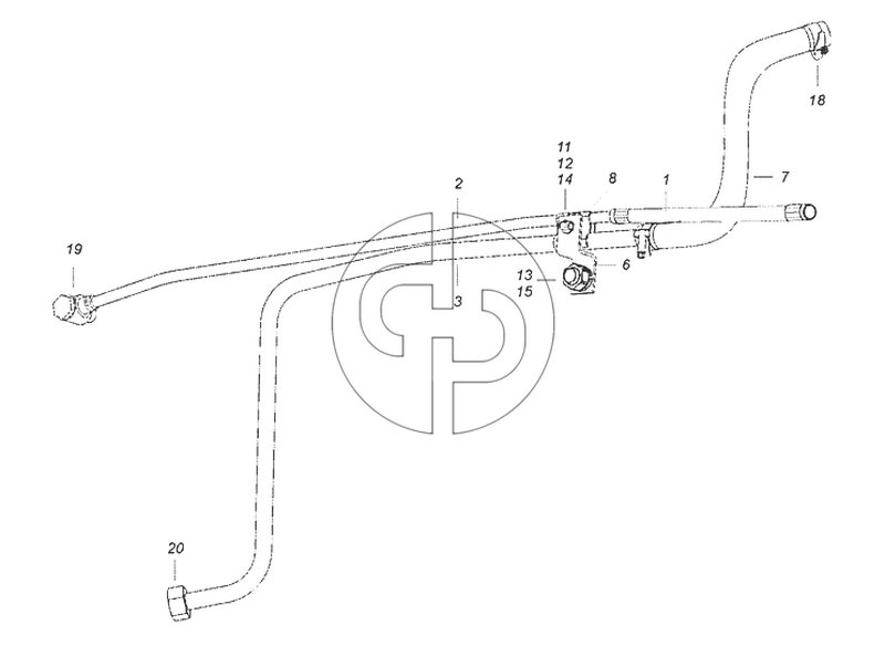 6520-3400018-34 Установка трубопроводов (№1 на схеме)