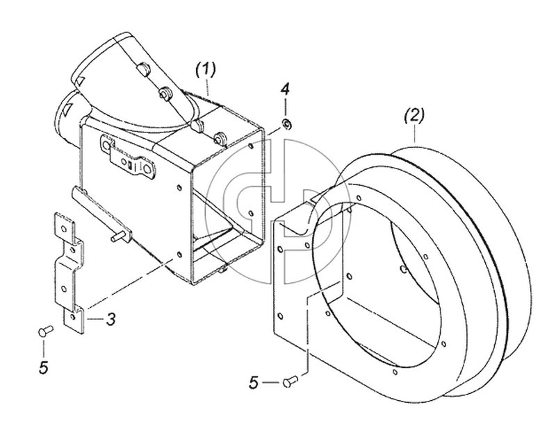 5320-8118027 Улитка вентилятора с распределителем левая (№5320-8118026 на схеме)