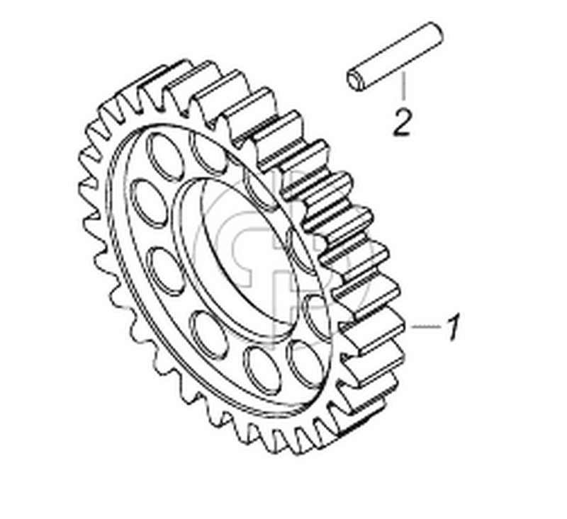 7406.1005031 Шестерня коленчатого вала (№1 на схеме)