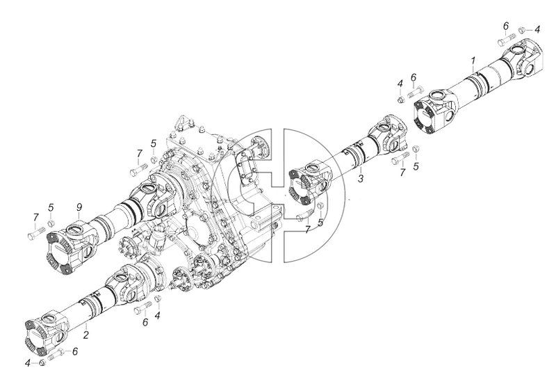 43118-2200001-37 Установка карданных валов (№1 на схеме)