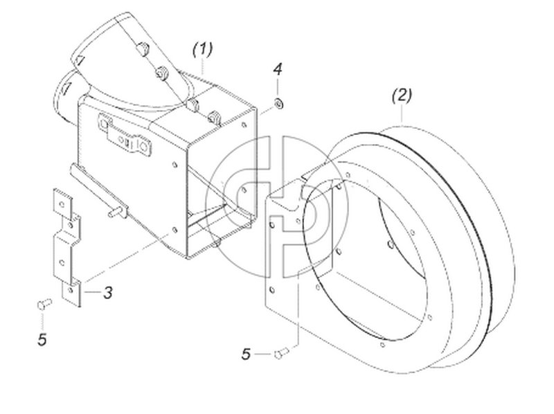 5320-8118027 Улитка вентилятора с распределителем левая (№5320-8118026 на схеме)