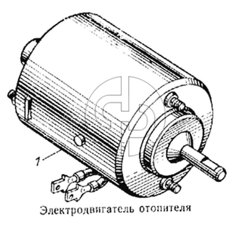 Электродвигатель отопителя (№5320-8101060 на схеме)