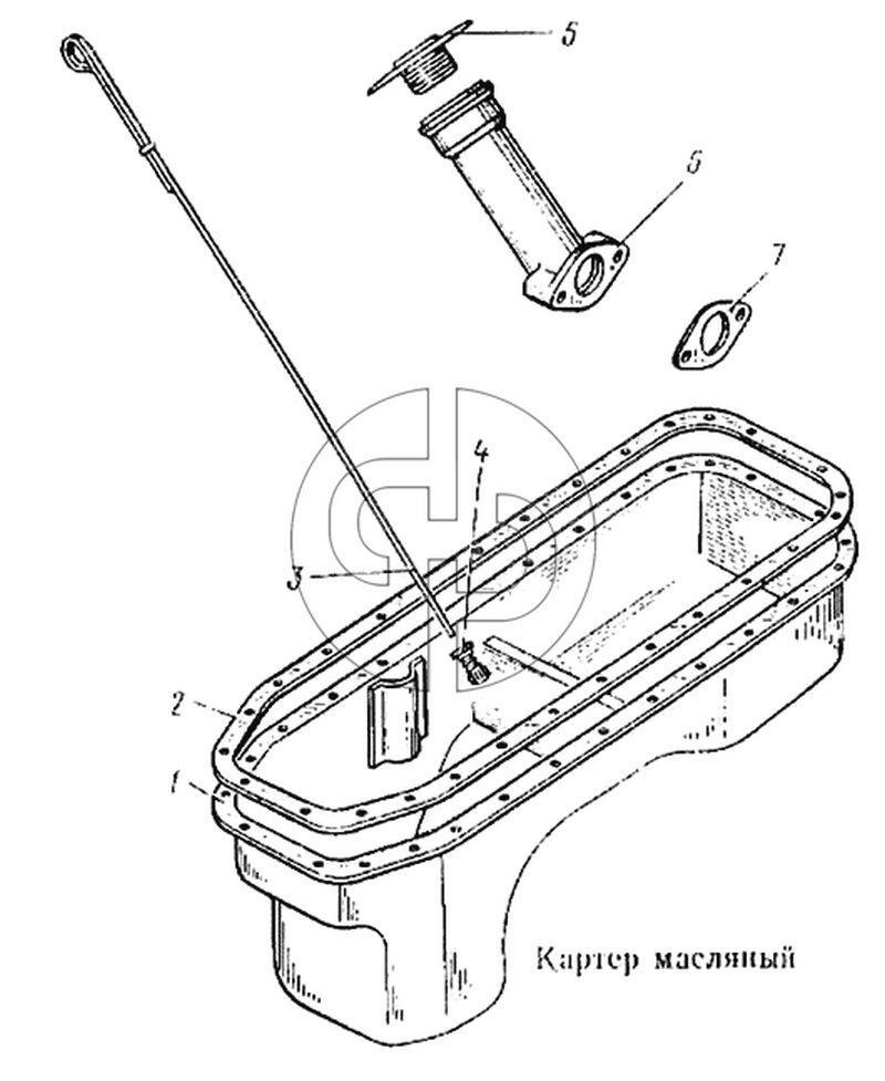 Картер масляный (№5 на схеме)