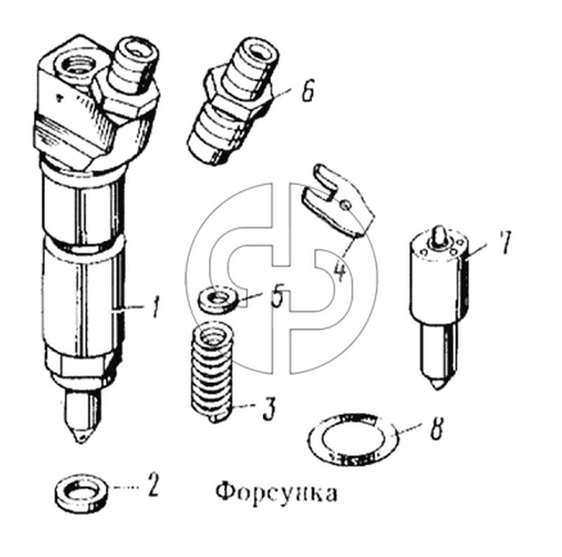 Форсунка (№8 на схеме)