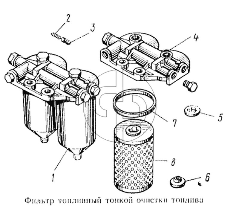 Фильтр тонкой очистки топлива (№7 на схеме)