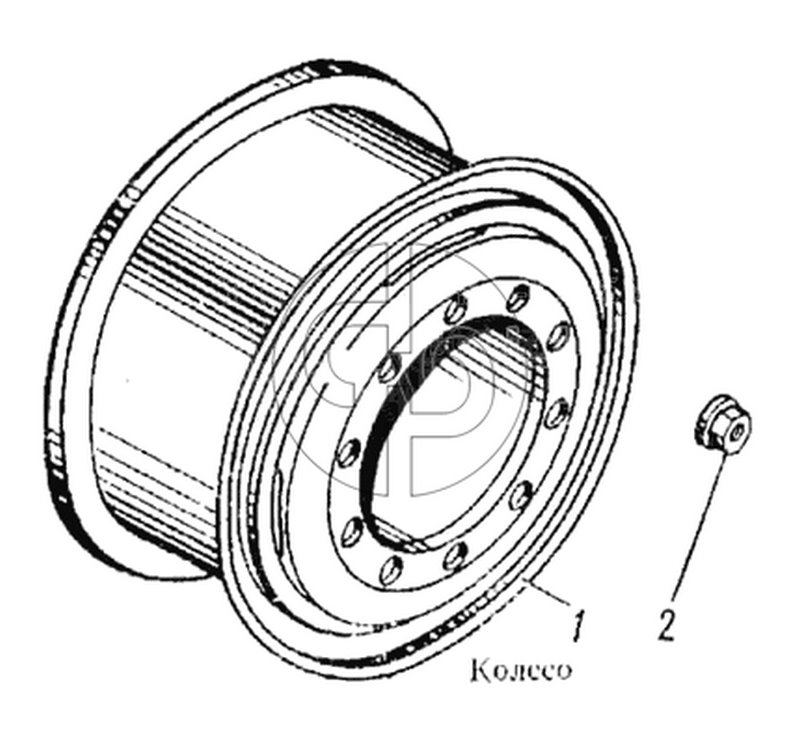 Колесо (№11-3116010-02 на схеме)