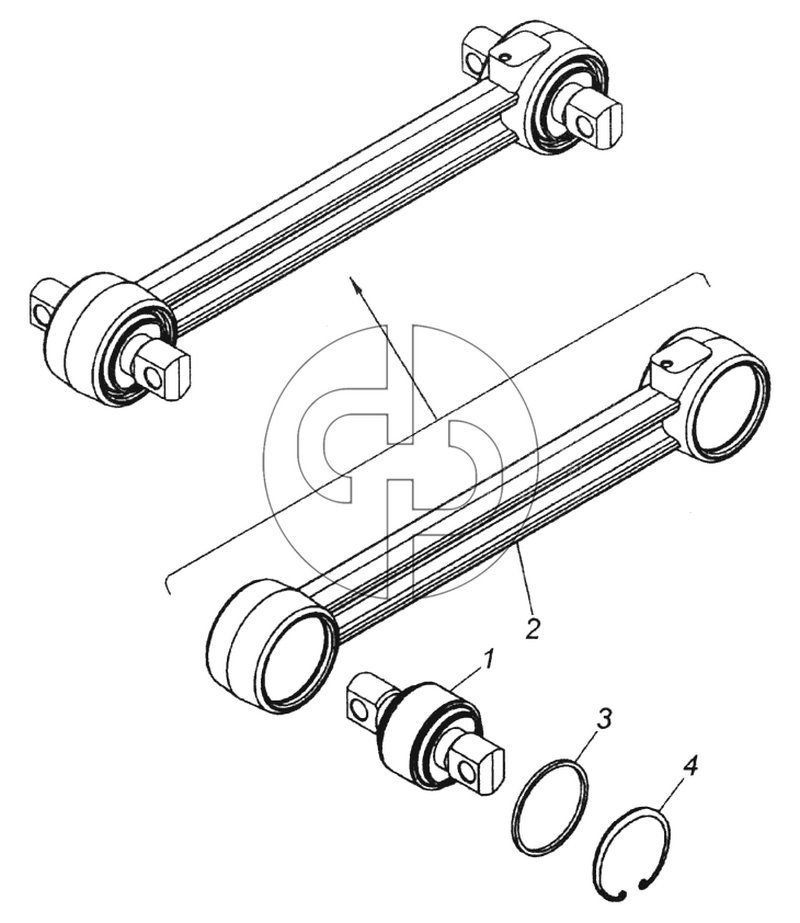 Штанга реактивная в сборе (№4 на схеме)