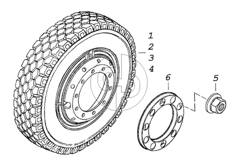 Установка передних колес (№5 на схеме)