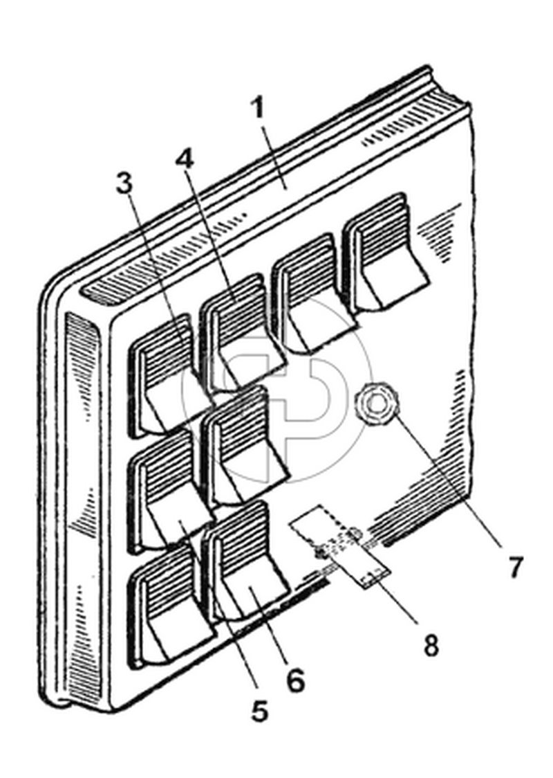 Панель выключателей (№3 на схеме)
