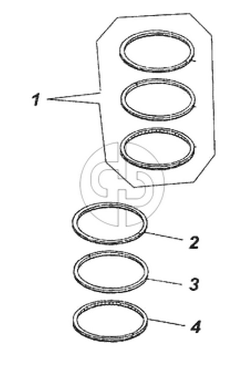 Комплект колец (№1 на схеме)