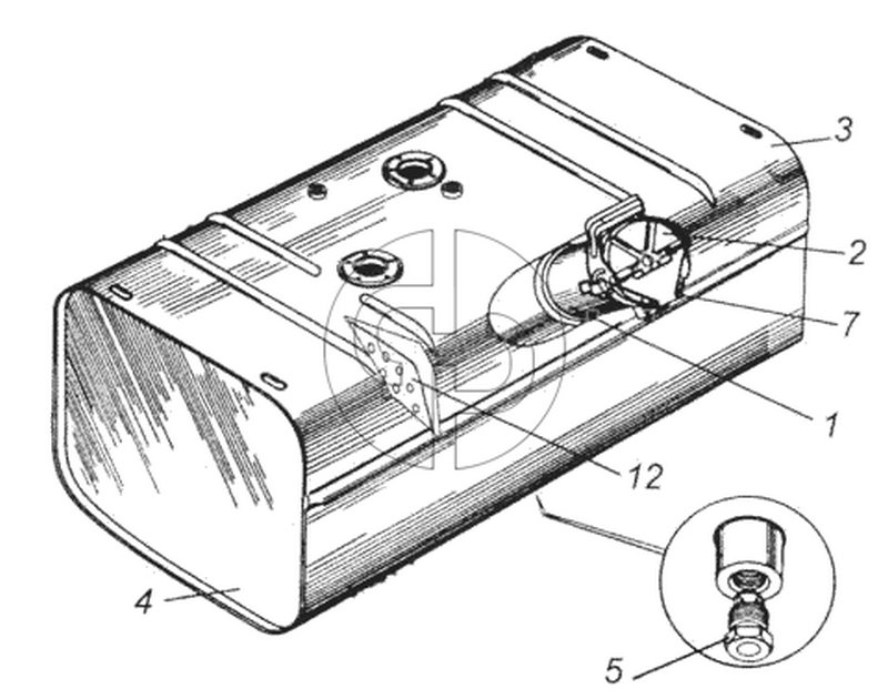 Бак топливный (№5 на схеме)