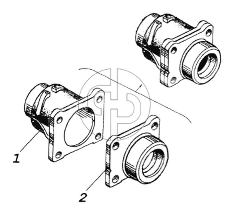 Корпус буксирного прибора с крышкой (№4310-2707235 на схеме)