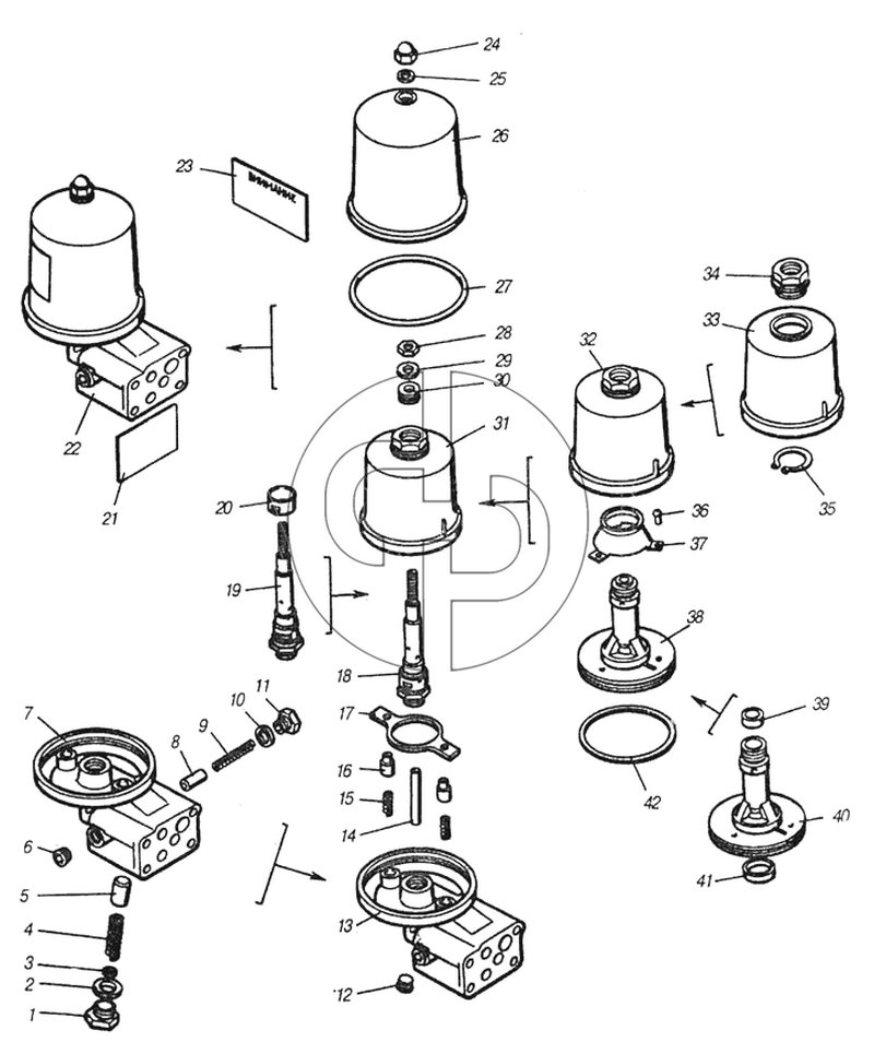 Фильтр центробежный очистки масла (№2 на схеме)