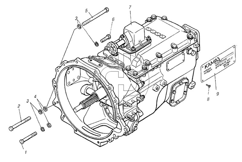 Коробка передач в сборе (№864816 на схеме)
