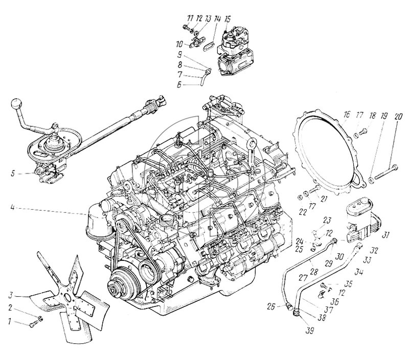 №37 (43101 - Двигатель с оборудованием, основная комплектация)