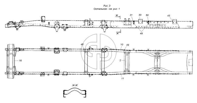 Рама в сборе (№48 на схеме)