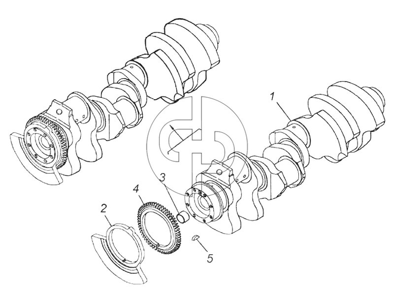 Коленчатый вал (№5 на схеме)