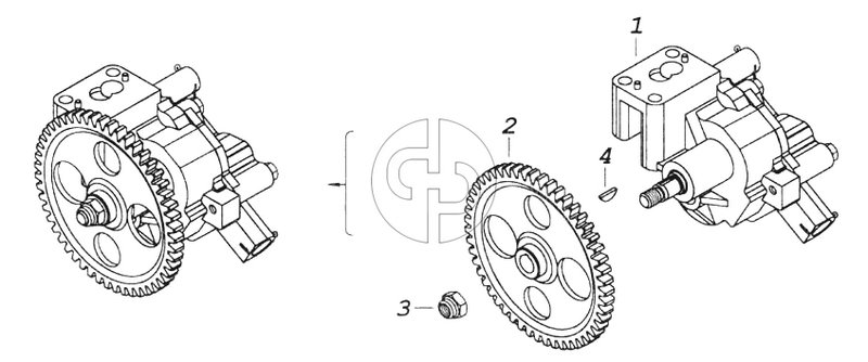 Масляный насос с шестерней (№740.11-1011010 на схеме)