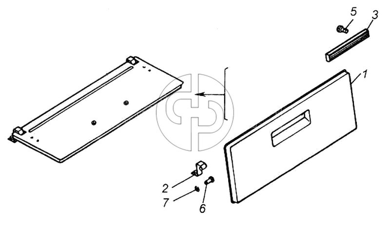 Дверка в сборе (№3 на схеме)