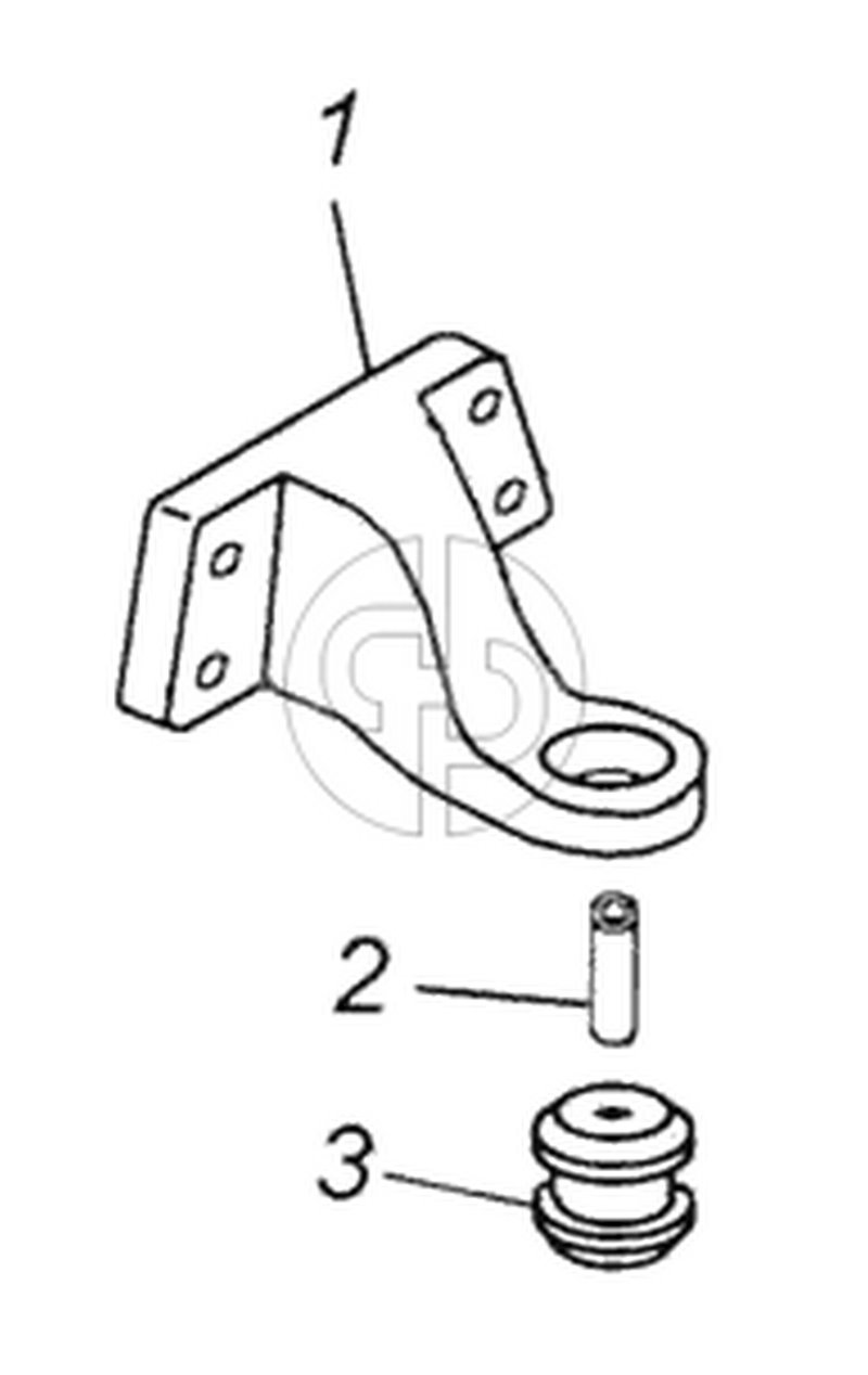 Кронштейн передней опоры (№3 на схеме)