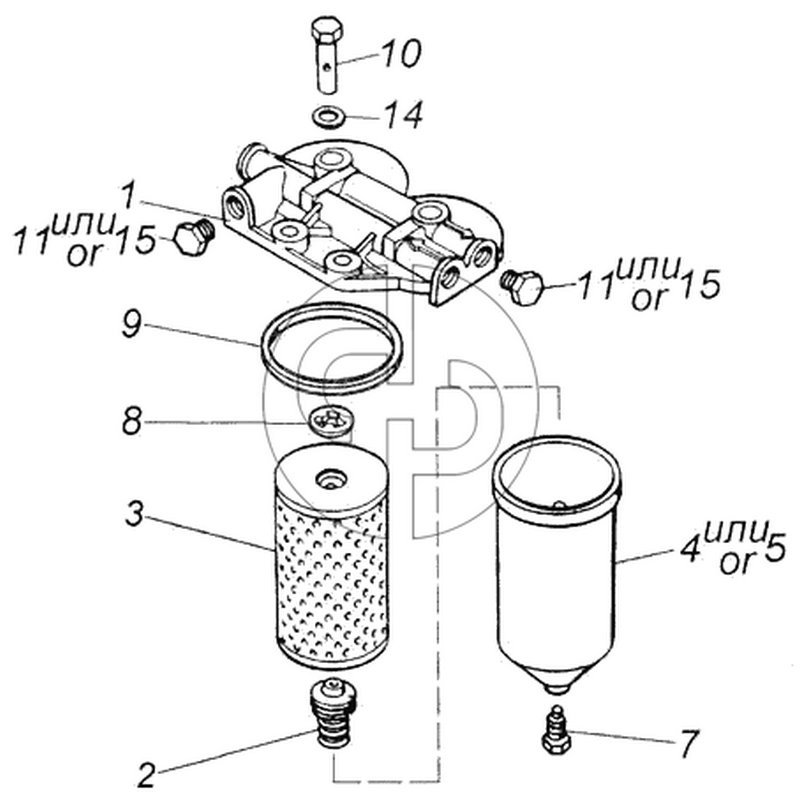 Фильтр топливный (№14 на схеме)