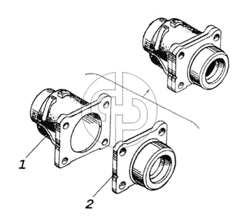 Корпус буксирного прибора с крышкой (№4310-2707235 на схеме)